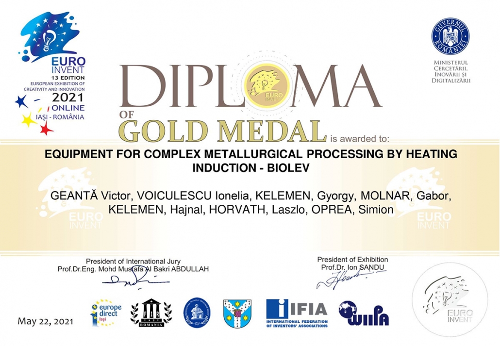 BIOLEV Gold Medal